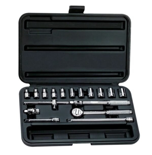 JUEGO DE COPAS MANDO 1/4 4-13 MM 18 PCS- STANLEY - 86-117